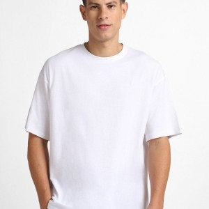 Men Embroidered Logo Pure Cotton Lightweight Lounge T-shirt