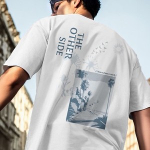 HM Men White Solid Cotton Pure Cotton T-shirt Regular Fit