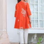 Women Maroon Yoke Design Embellished Kurta